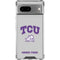 Texas Christian University Horned Frogs Logo Print Google Pixel 8a Clear Case